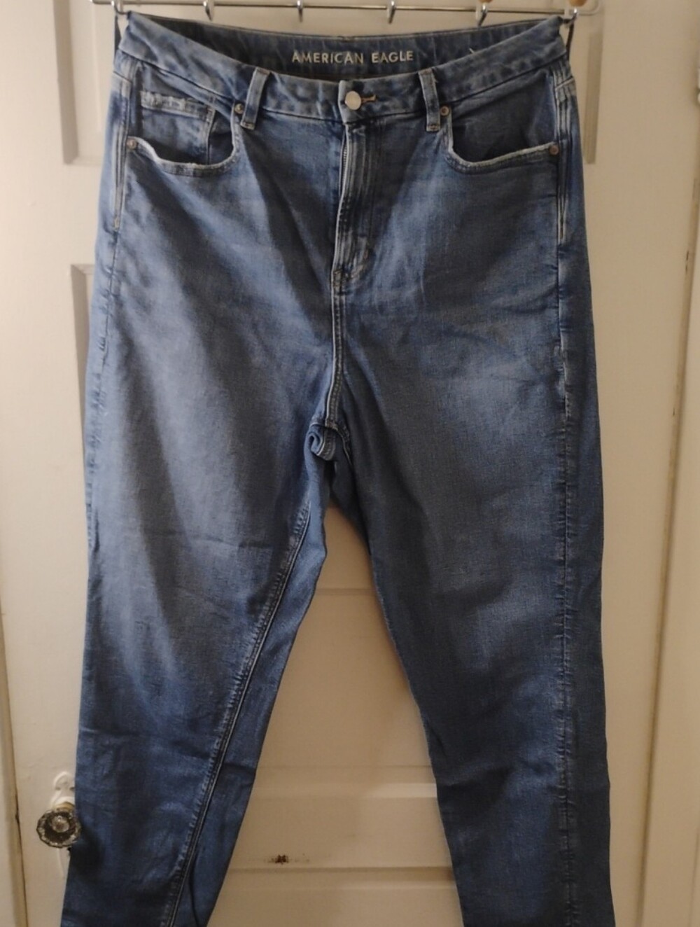 American Eagle Outfitters Curvy Blue Mom Jeans Size 14